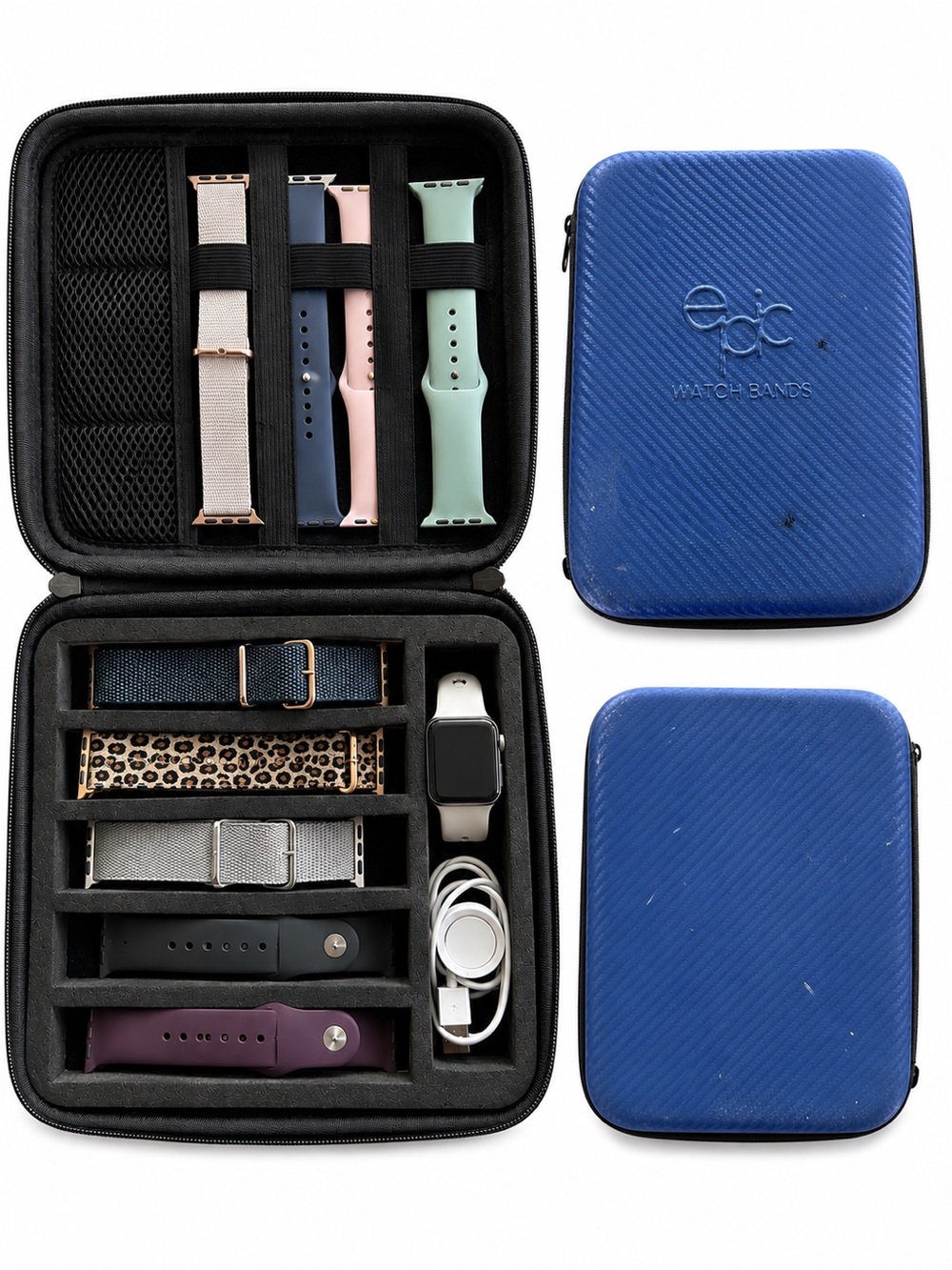 Epic Watch Bands Organizer Storage Travel Case – Blue – Pre-Owned
